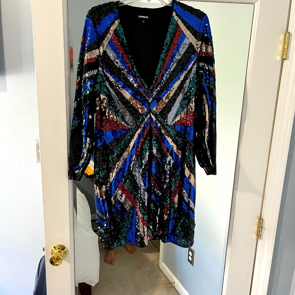 All sequin dress!